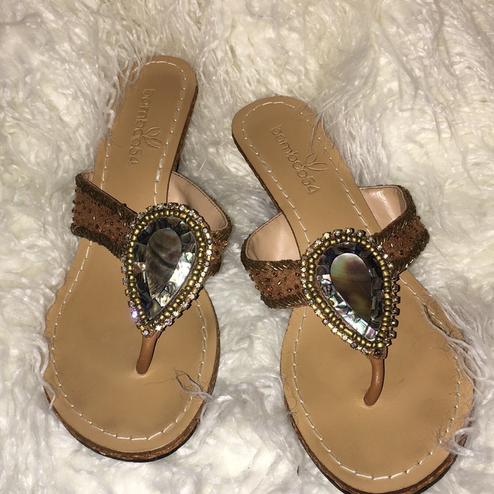 Bamboo54 Jeweled Sandals